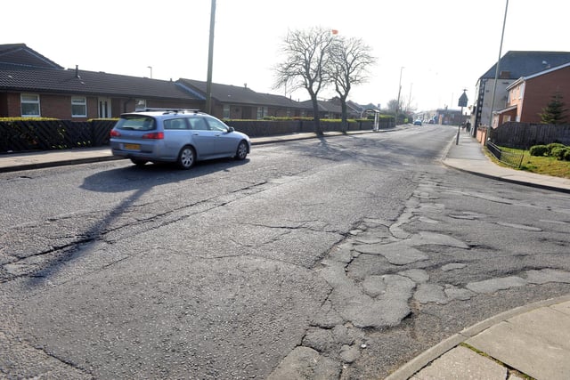 Green Lane in South Shields was one of the most commonly mentioned locations for pothole problems.