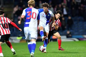 Luke O'Nien playing for Sunderland against Blackburn.