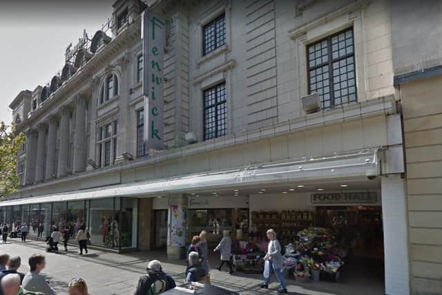 The theft happened at the Fenwick store in Newcastle city centre.