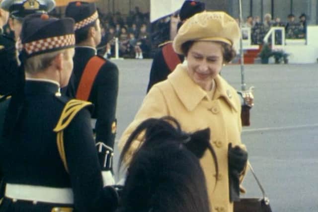 The Queen enjoying a visit to the region. Photo: North East Film Archive