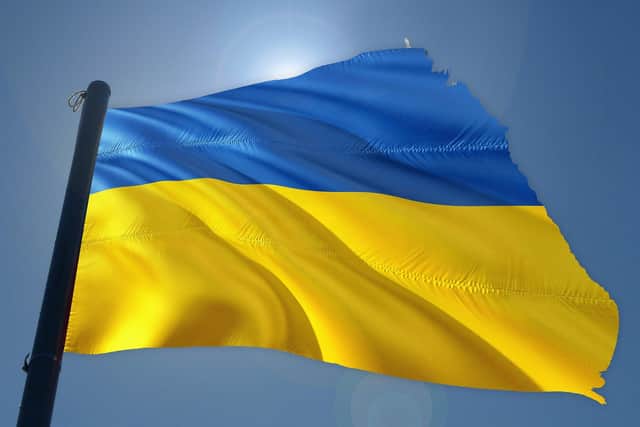 Vigils are being held in support of Ukraine.