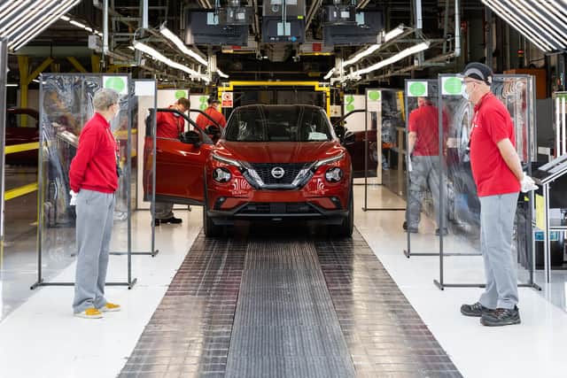 Staff return to work at Nissan's Sunderland plant following the covid19 pandemic.