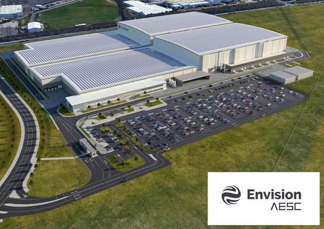 How the Envision AESC's gigafactory is set to look.