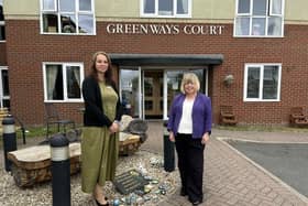 Kinga Kowaliczek, Senior Home Manager at HC-One’s Greenways Court Care Home with MP for Blaydon and Consett, Liz Twist