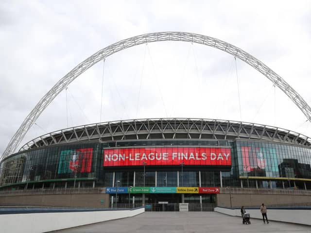The FA Vase final will be played at Wembley Stadium.