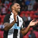 Callum Wilson celebrates his goal.