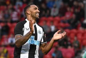 Callum Wilson celebrates his goal.