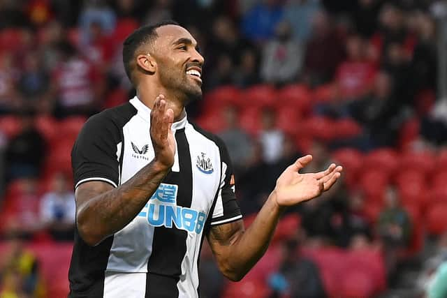 Callum Wilson celebrates his goal.