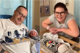 Proud parents, Christopher Pennie and Racheal Owens.