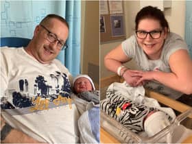 Proud parents, Christopher Pennie and Racheal Owens.