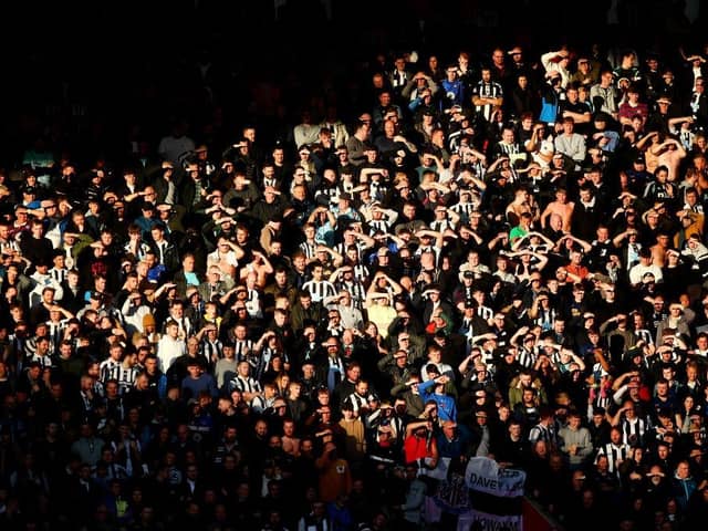 Newcastle United fans at Southampton in November.