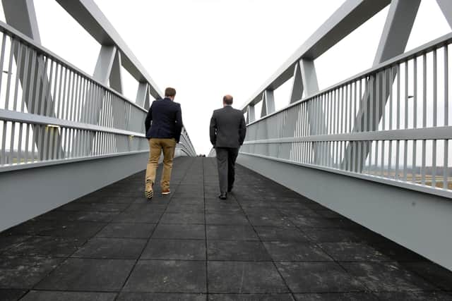 The bridge is now open to the public