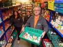 Hospitality & Hope South Shields CE Brian Thomas and staff Pipa Betterton and Gillian Weatherburn.