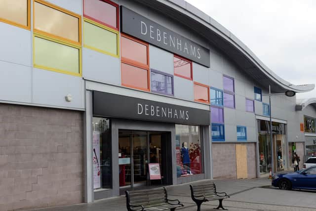 Debenhams in South Shields prior to closing