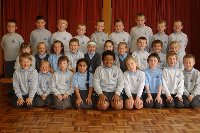 Year 3 pupils at the school in 2005. Were you pictured in this line-up?