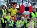 Nurserytime youngsters during their safety lesson with South Tyneside Volunteer Life Brigade.