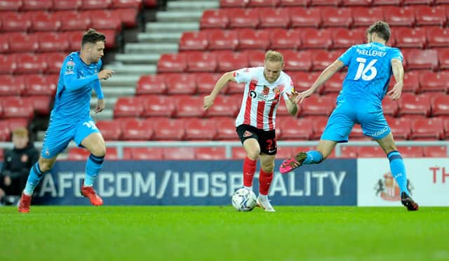 Alex Pritchard playing for Sunderland.