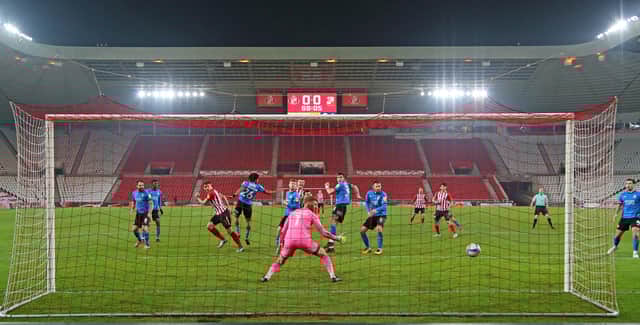 Charlie Wyke puts Sunderland in the lead at the Stadium of Light