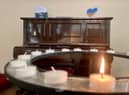 Candles were lit for Ukraine at St George's Church in East Boldon on Sunday.