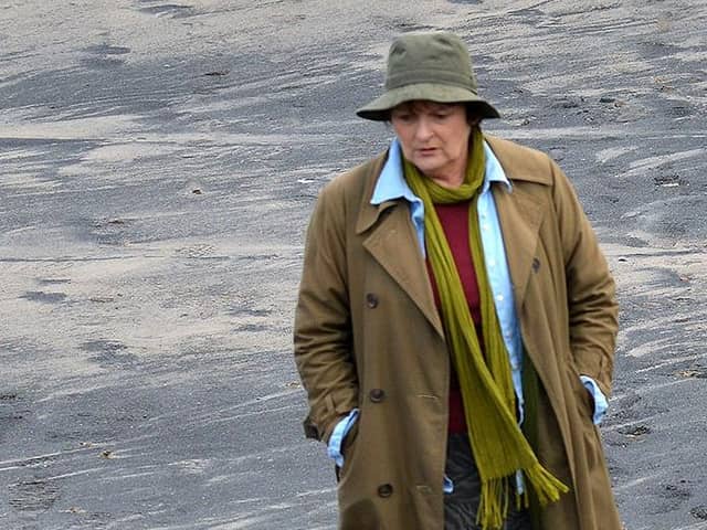 Brenda Blethyn (left) during filming for a previous series of Vera.