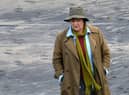 Brenda Blethyn (left) during filming for a previous series of Vera.