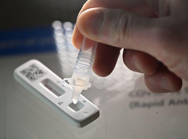 These are the areas of the North East with the highest rates of Covid infections based on positive tests according to the Office for National Statistics. (Photo by Justin TALLIS / AFP)