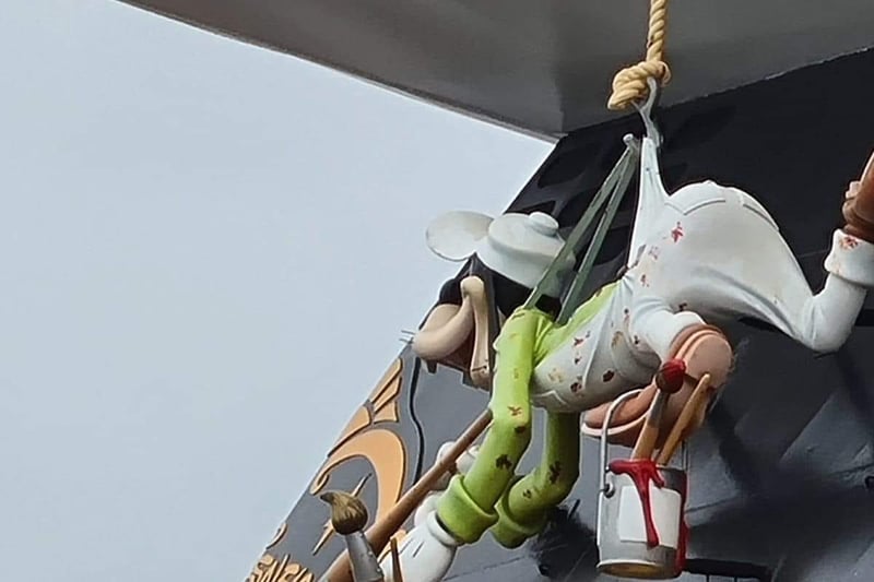 Goofy earns his keep aboard Disney Magic.