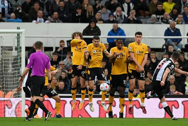 Conor Coady and Max Kilman in action against Newcastle United (Photo by Stu Forster/Getty Images)