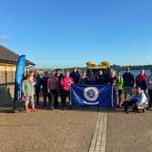 Brigade volunteers at the start of the challenge