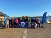 Brigade volunteers at the start of the challenge