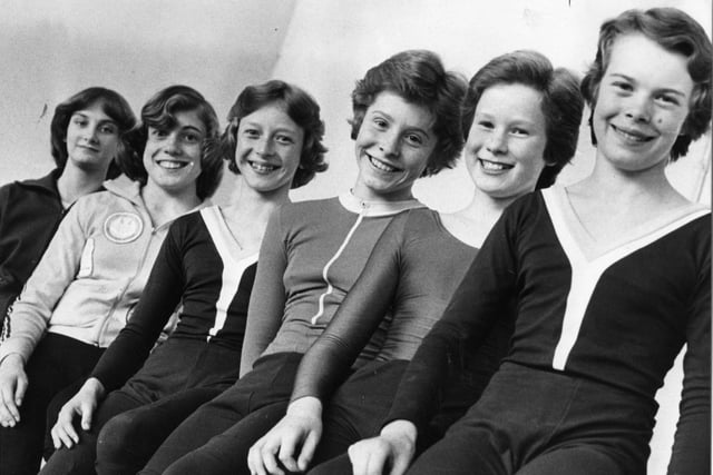 Such a talented line-up at the Whitburn Gym Club where these 6 members -  Karen Grey; Jackie Gilhespy; Gilian Smith; Dawn Well; Linda Murdoch; Kim Heatherington - competed in the British Under 15 team championships final.