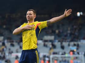 Phil Bardsley of Sunderland celebrates after the Barclays Premier League match between Newcastle United and Sunderland at St James' Park on February 1, 2014 in Newcastle upon Tyne, England.  (Photo by Michael Regan/Getty Images)
