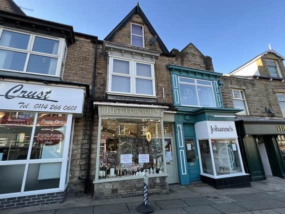 This property houses the Just For You gift shop and a flat on Ecclesall Road, Banner Cross. It has a guide price of £190,000. The brochure says: "Fully let it produces £17,700 per annum."