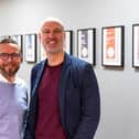 Provided images show newly appointed CEO, Chris Fletcher (right) with Visualsoft Chairman Simon Ward (left).