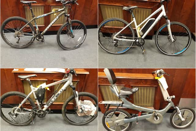 Recognise these? Police have released these pictures of bikes they believe were stolen.