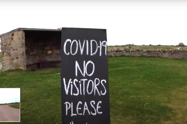 Holy Island is closed to visitors.