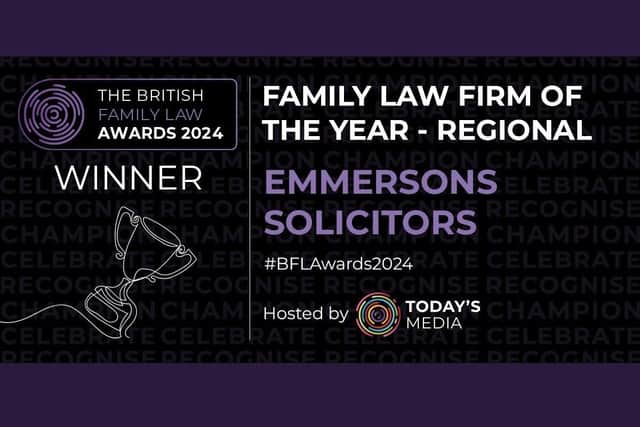 Emmersons Solicitors win award.