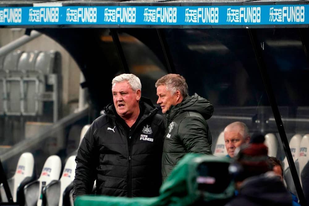 Steve Bruce and Ole Gunnar Solskjaer.