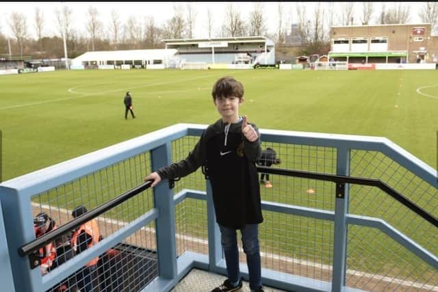 Finn's dad describes him as a 'little legend'