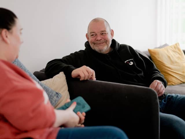 Billy, a person supported by the charity