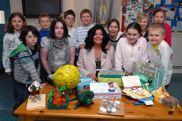 Look at the great egg designs on show at St Gregory's RC Primary School where an Easter egg competition was held in 2009.