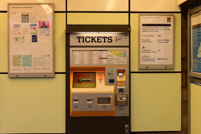 A Metro ticket machine