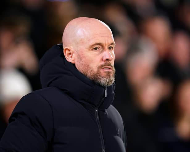 Manchester United manager Erik ten Hag. PIC: Mike Egerton/PA Wire.