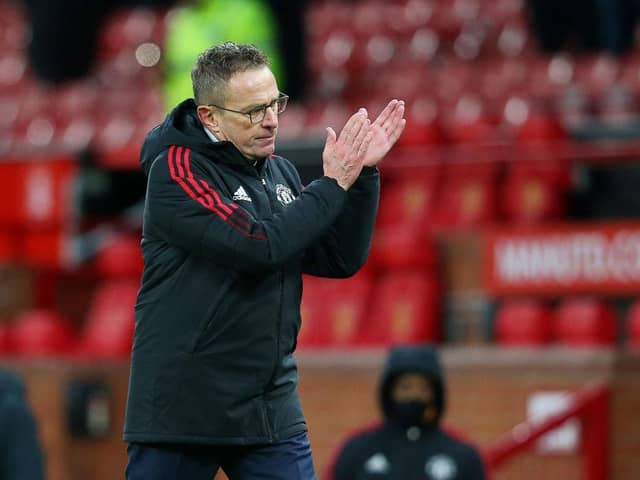 Manchester United boss Ralf Rangnick (Photo by Alex Livesey/Getty Images)