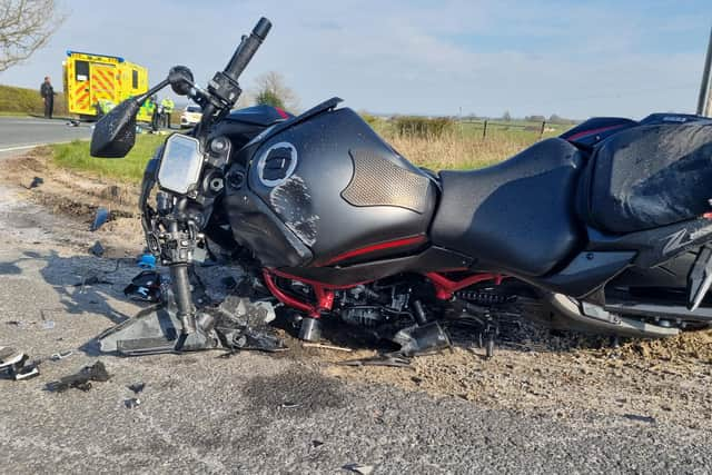 Mark's bike crash scene.