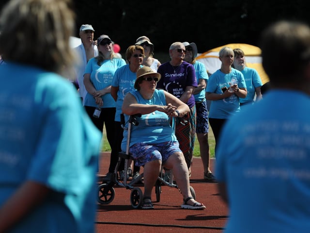 Cancer Research Relay for Life at Monkton Stadium, Jarrow.