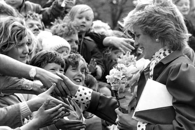 Princess Diana meeting the crowds in May 1985. Were you among them?