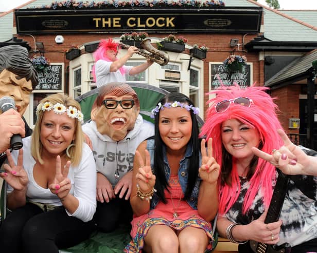 Getting ready for Clockstinbury 11 years ago.