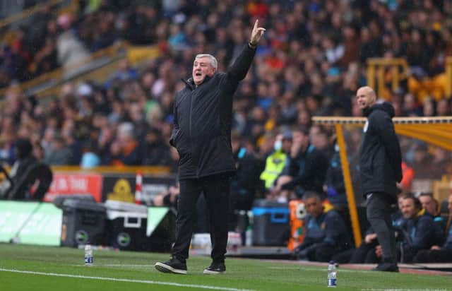 Steve Bruce, Manager of Newcastle United. (Photo by Catherine Ivill/Getty Images)