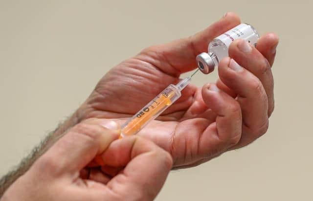 A covid vaccine being prepared